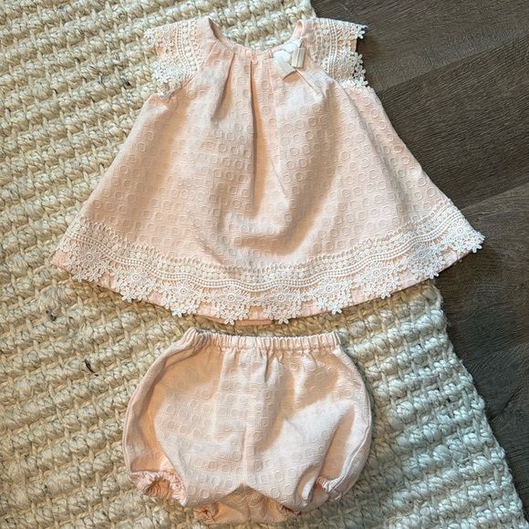 Mini Robe Catherine Malandrino – Fille – Champagne/rose – Taille US 6 – Neuve Avec étiquettes
